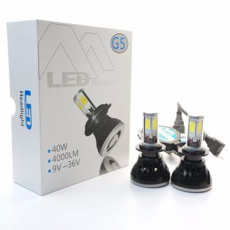G5 LED Headlight H7 w/ 80W 8000LM Xenon White Super