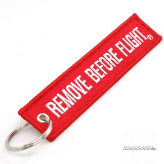 REMOVE BEFORE FLIGHT keychain