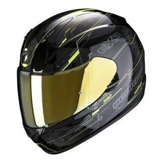 SCORPION EXO-390 BEAT Black-Neon yellow S
