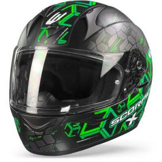 SCORPION EXO-390 CUBE Matt Black-Green