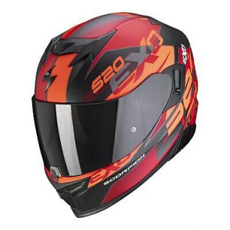 SCORPION EXO-520 AIR COVER Matt black-Red