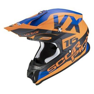SCORPION VX-16 AIR X-TURN Matt Orange-Blue
