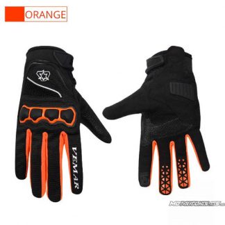 Vemar breathable full finger gloves- Orange