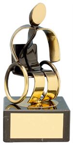 Wheelchair Athletics Handmade Metal Trophy