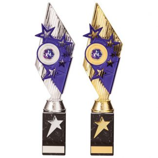 Pizzazz Purple Trophy - Silver or Gold