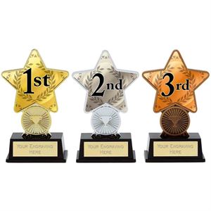 1st, 2nd & 3rd Place Superstar Mini Trophy
