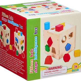 لعبة مونتيسوري خشبية على شكل مكعبات لتصنيف الاشكال