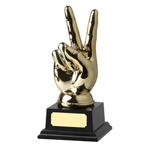 Bright Gold Victory Hand Award