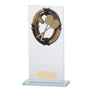 Maverick Legacy Glass Badminton Trophy - Bronze