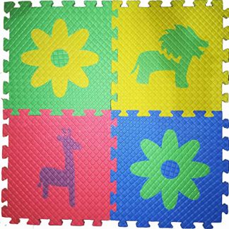 Puzzle Mat shapes For Kids - 4 Pcs - 90X90cm
