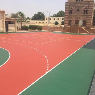 Acrylic Equipping artificial grass, tartan and landscape playgrounds