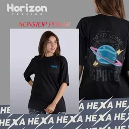 Hexa Comfy Oversize T-Shirt 1100331 bck/blu