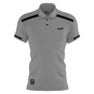 Hexa Line Polo Gry/Blk , 1200805