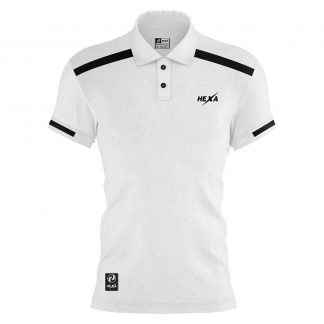 Hexa Line Polo Wht/Blk, 1200801