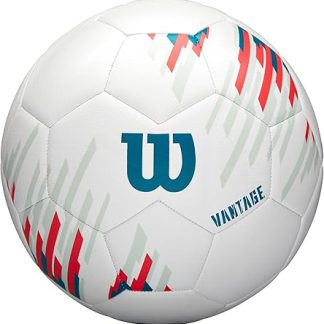 Wilson Vantage NCAA Size 5 Soccer Ball, White/Teal