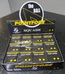 Pointfore Double Yellow Squash Balls x 12