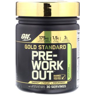 Optimum Nutrition Gold Standard Pre-Workout-30Serv.-330g-Green Apple