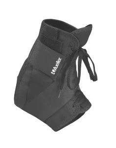 Soft Ankle Brace With Straps Black