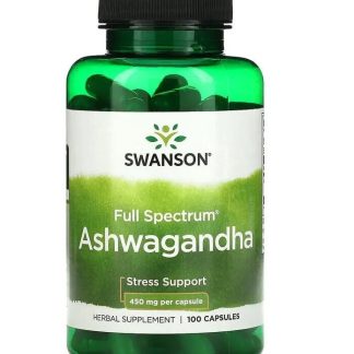 Swanson Full Spectrum Ashwagandha-50Serv.-100Caps.
