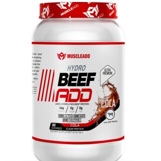 Muscle Add Hydro Beef Add 100% Hydrolyzed Beef Protein-30Serv.-900G.-Cola