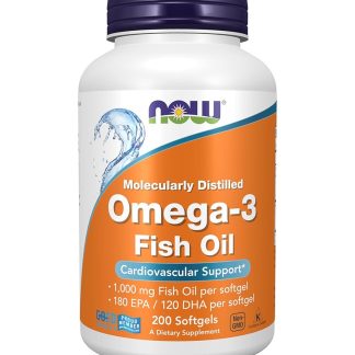 Now Molecularly Distilled Omega-3 Fish Oil-200Softgels