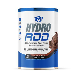 Muscle Add Hydro Add 100%Hydrolyzed Whey Protein Fastest Absorption-14Serv.-266G.-Double Rich Chocolate