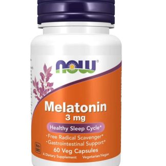 Now Foods Melatonin 3Mg-60Serv.-60Veg Caps.