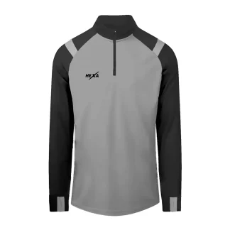 Hexa TS25 Quarter Zip Top GRY 8000305