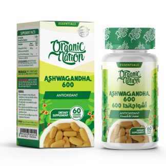 Organic Nation Ashwagandha 600-30Serv.-60Tablets