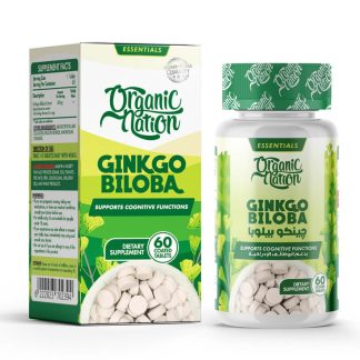 Organic Nation Ginkgo Biloba 60MG-60Serv.-60Tablets