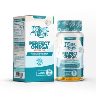Organic Nation Perfect Omega3 With Vitamin D3-30Serv.-30 Capsules