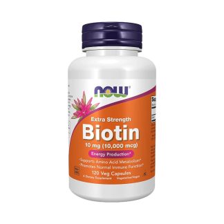 Now Foods Biotin 10000Mcg Energy Production-120Serv-120Veg Capsules