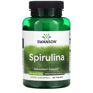 Swanson Spirulina Antioxidant Support-180Serv.-180Tablets.